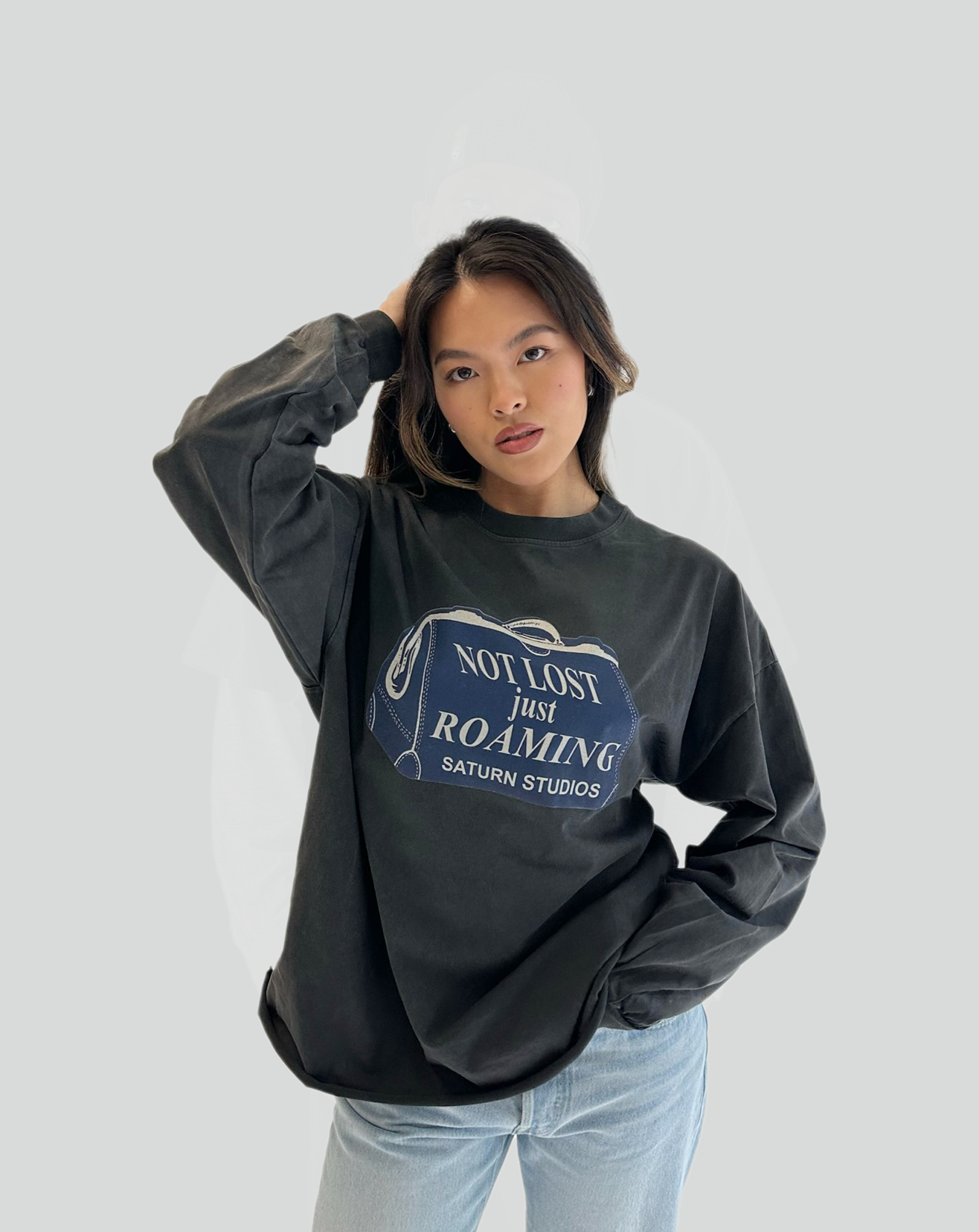 not lost, just roaming long sleeve tee