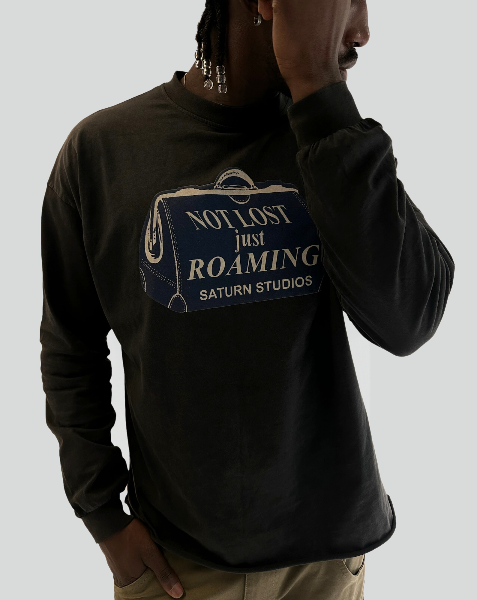 not lost, just roaming long sleeve tee