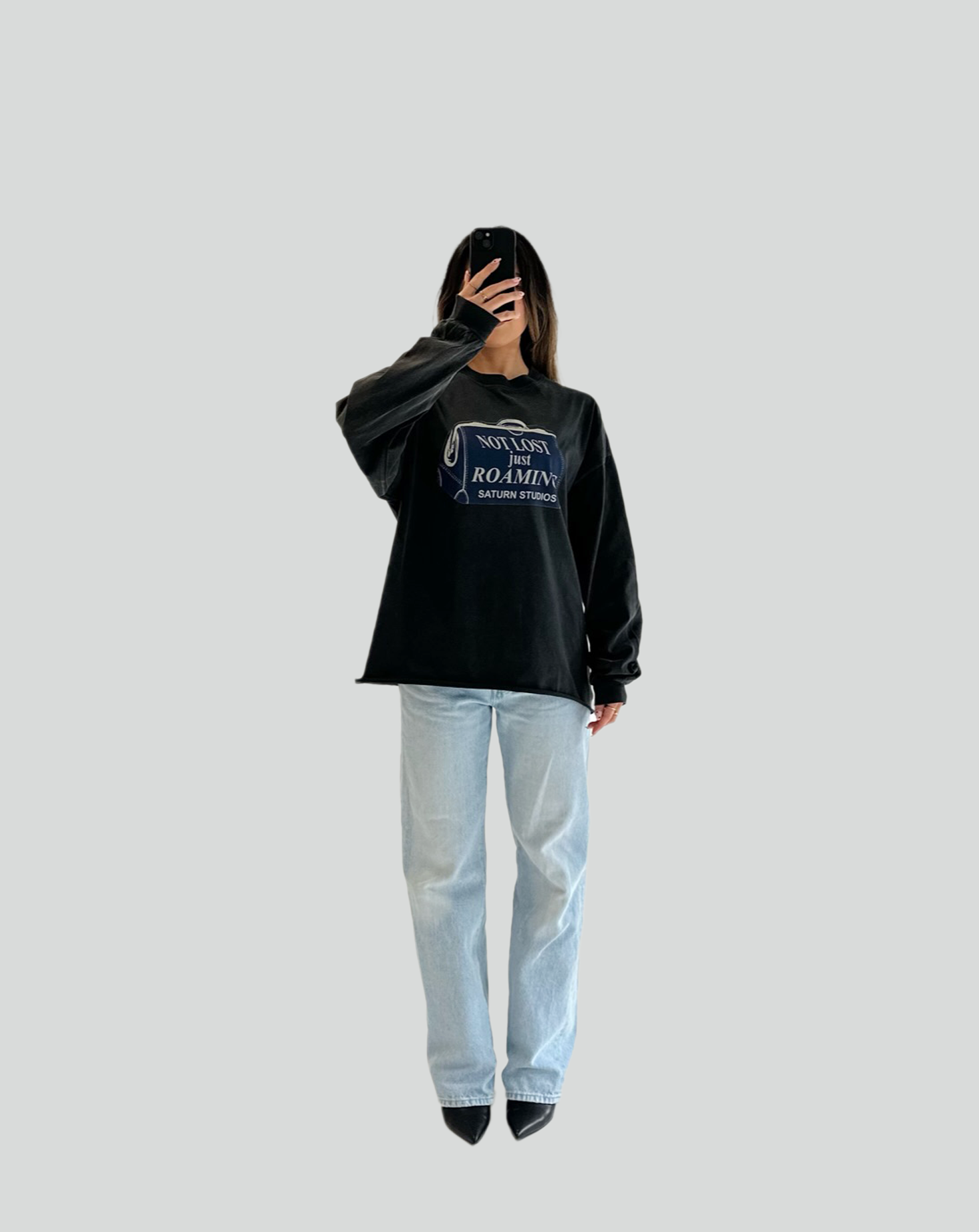not lost, just roaming long sleeve tee