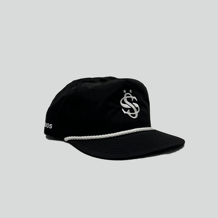 black rope hat
