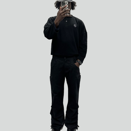black rope hat