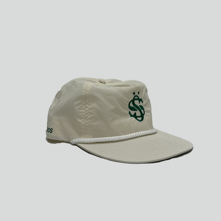 cream rope hat